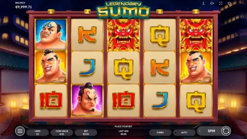Legendary Sumo slot screenshot 