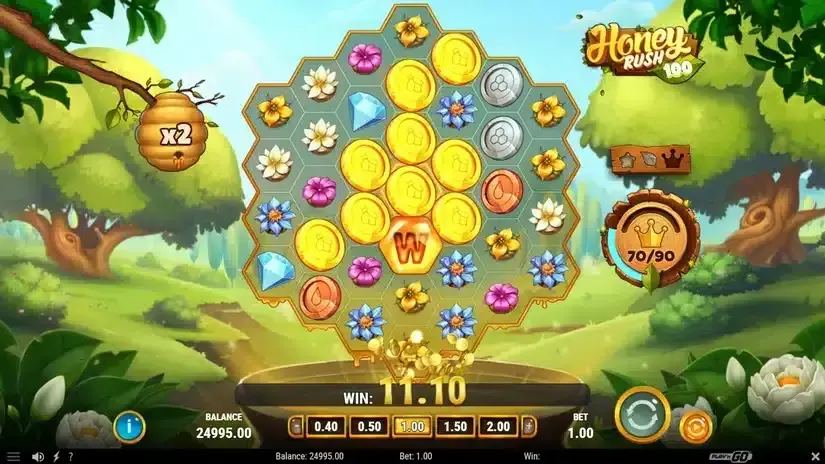 Honey Rush 100 slot screenshot 4