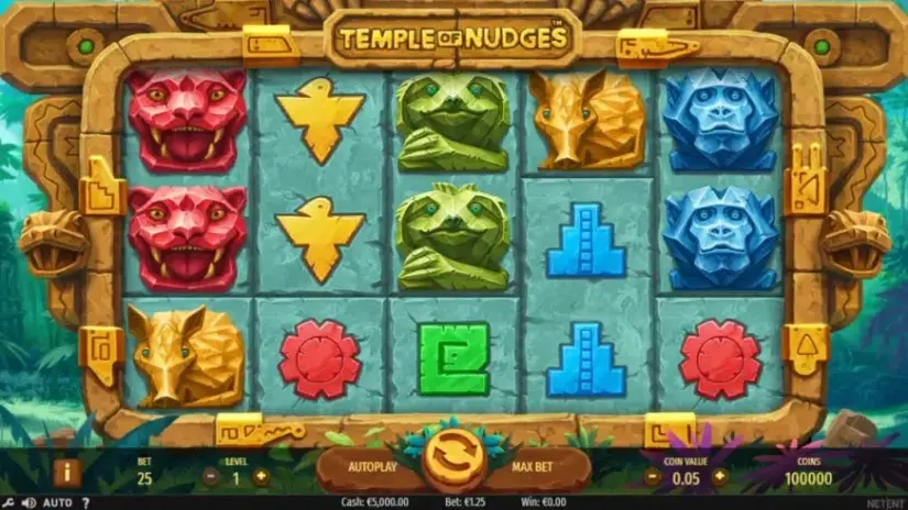 Temple of Nudges slot screenshot 