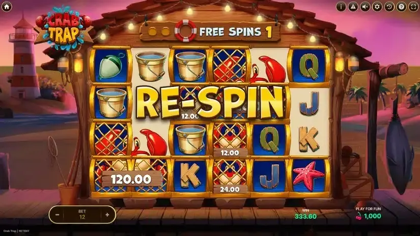 Crab Trap slot screenshot 2
