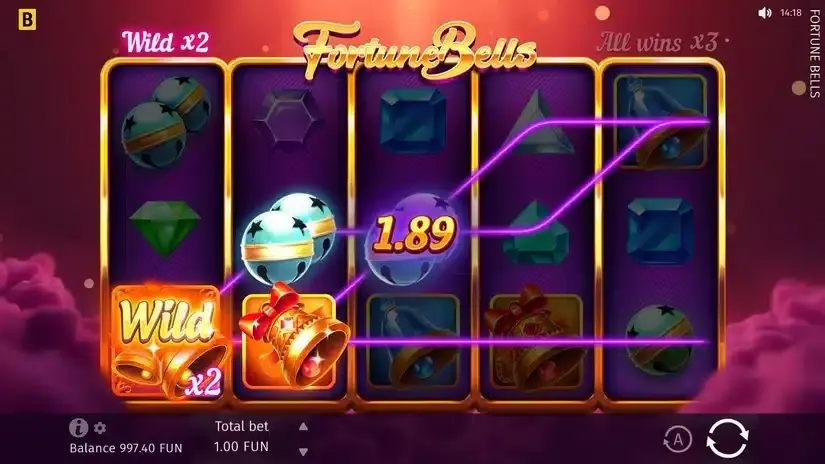 Fortune Bells slot screenshot 3