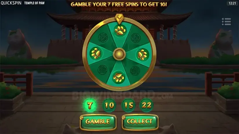 Temple of Paw slot screenshot 7
