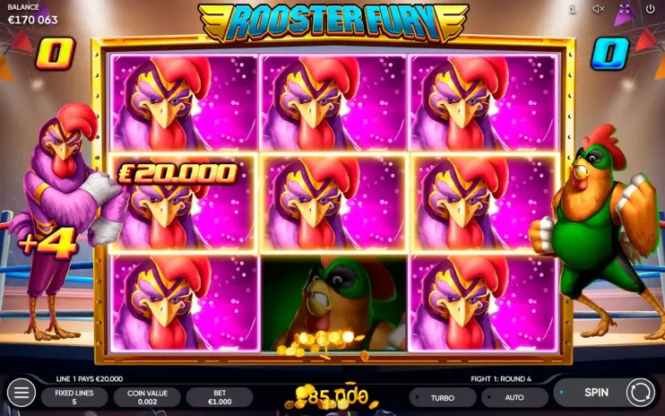 Rooster Fury slot screenshot 8