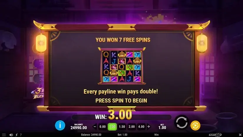 3 Blades & Blessings slot screenshot 3