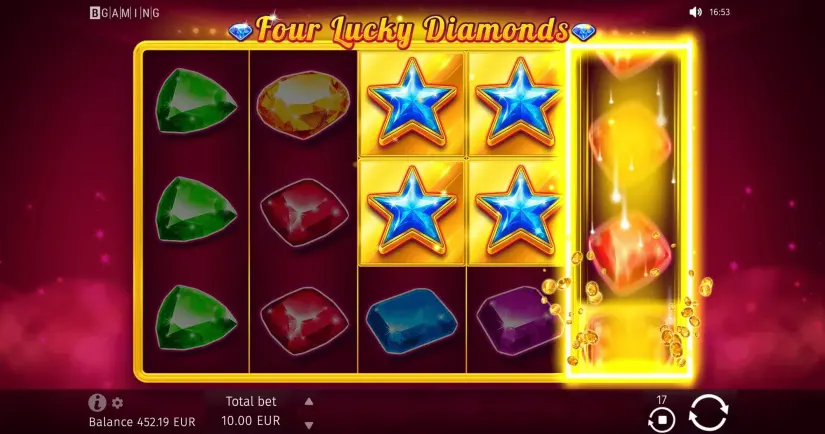Four Lucky Diamonds slot screenshot 5