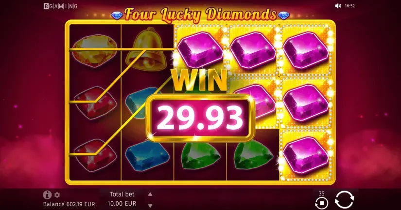 Four Lucky Diamonds slot screenshot 8