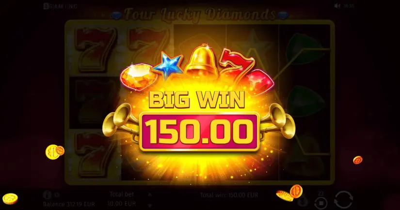 Four Lucky Diamonds slot screenshot 10