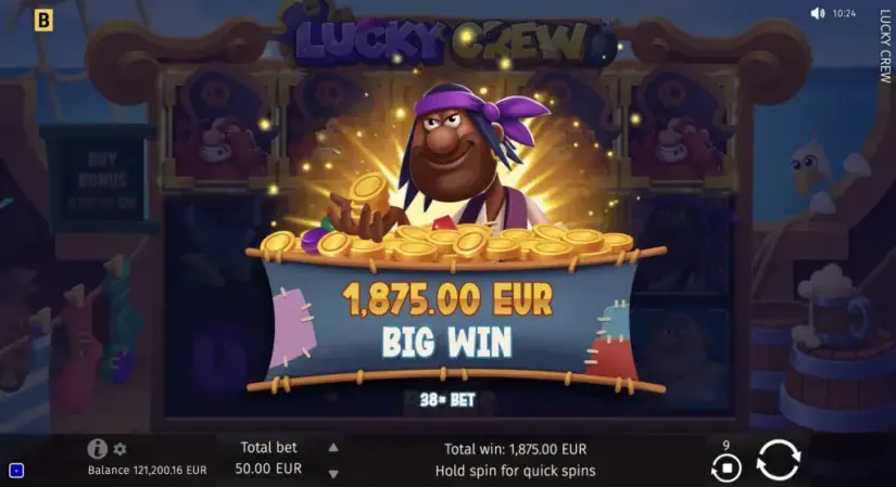 Lucky Crew slot screenshot 10