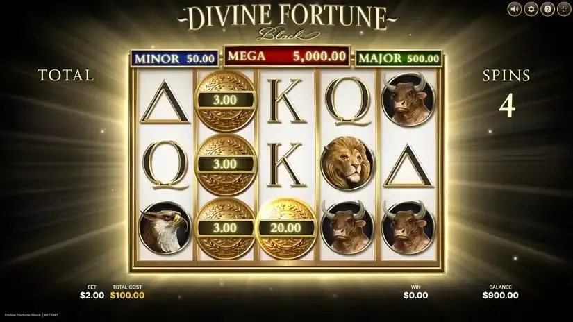 Divine Fortune Black slot screenshot 4