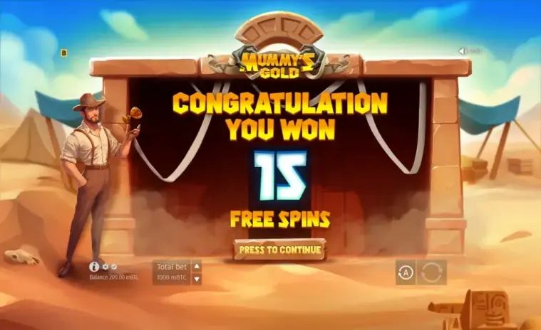 Mummy’s Gold slot screenshot 9