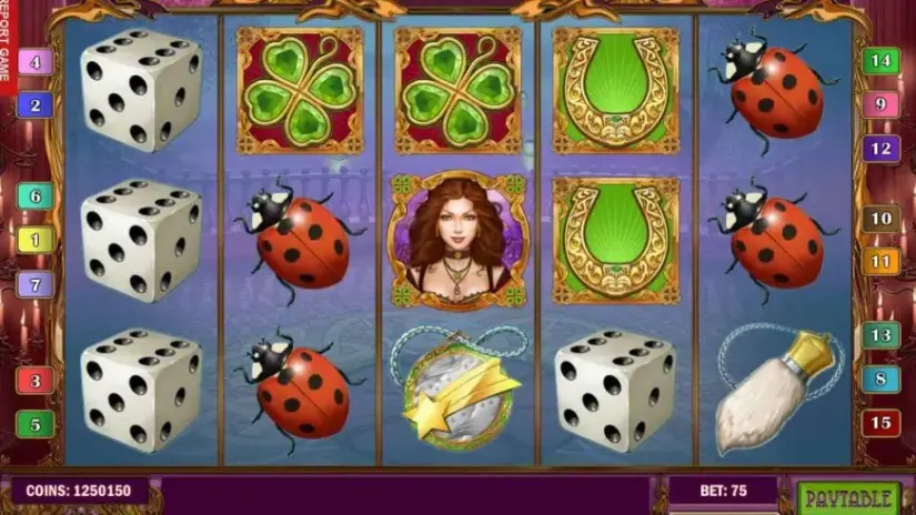 Lady of Fortune slot screenshot 