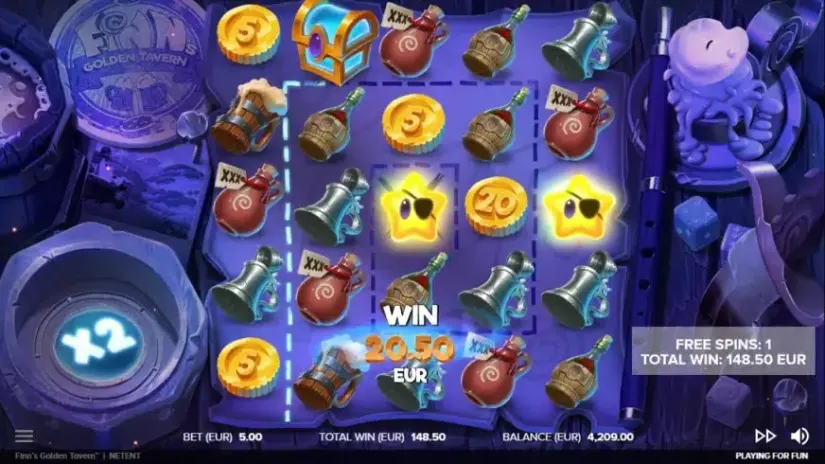 Finn’s Golden Tavern slot screenshot 5