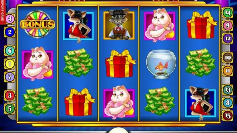 Cats and Cash slot screenshot 2