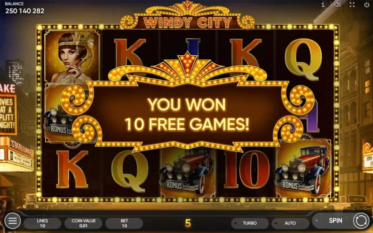 Windy City slot screenshot 6