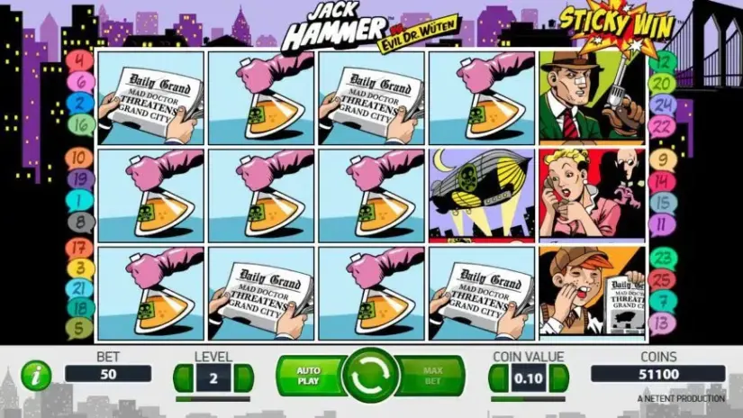 Jack Hammer slot screenshot 