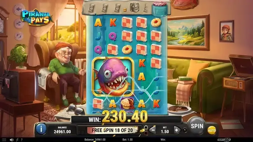 Piranha Pays slot screenshot 8