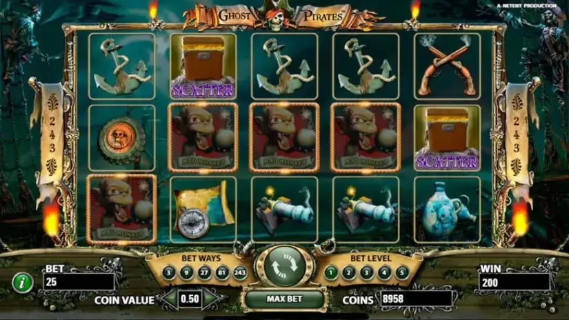 Ghost Pirates slot screenshot 