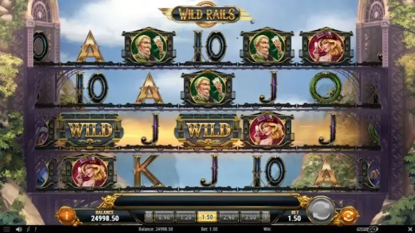 Wild Rails slot screenshot 3