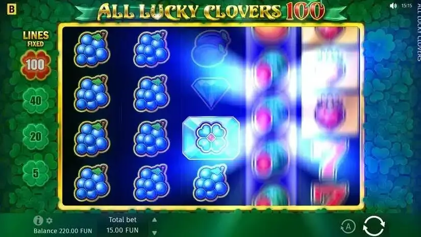 All Lucky Clovers 100 slot screenshot 3
