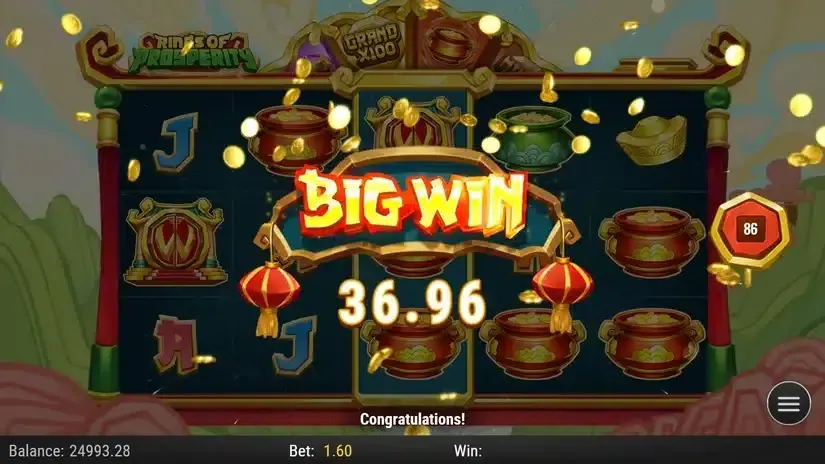 Rings of Prosperity slot screenshot 4