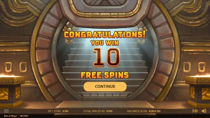 Rise of Maya slot screenshot 4