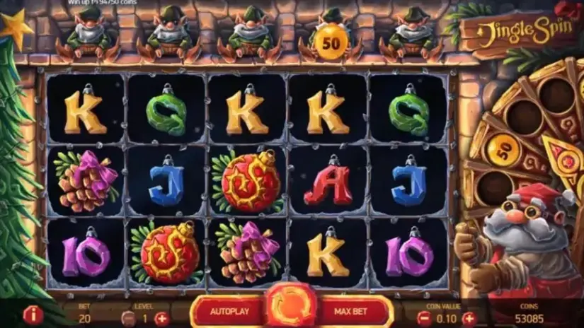 Jingle Spin slot screenshot 