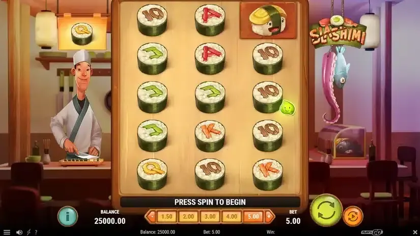 Slashimi slot screenshot 